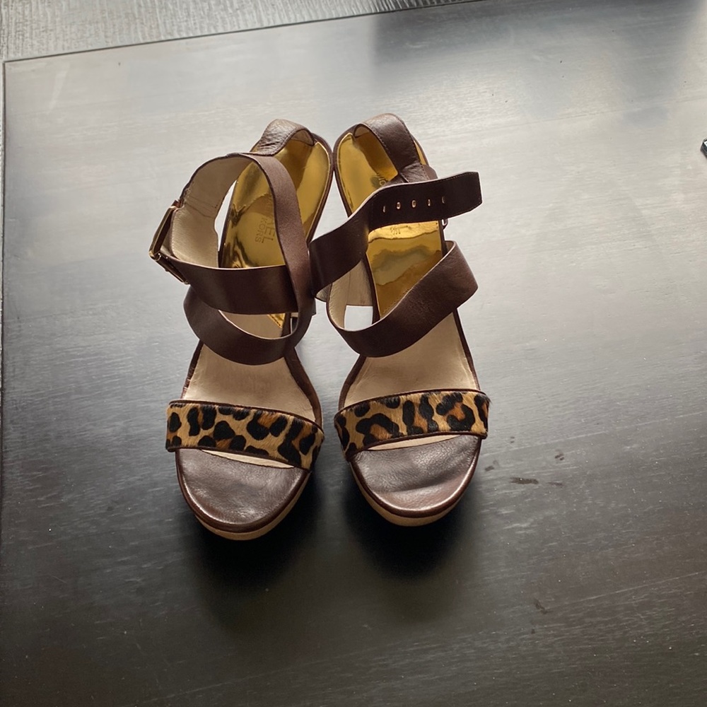 Micheal Kors , Millie platform sandals.